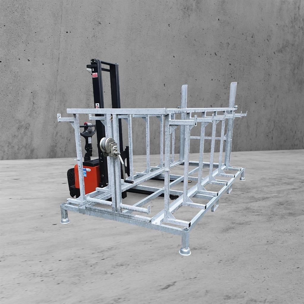 Mobile scaffold lift transport rack