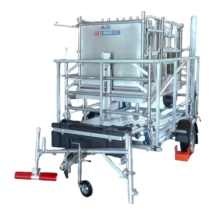 Mobile scaffold lift transport rack